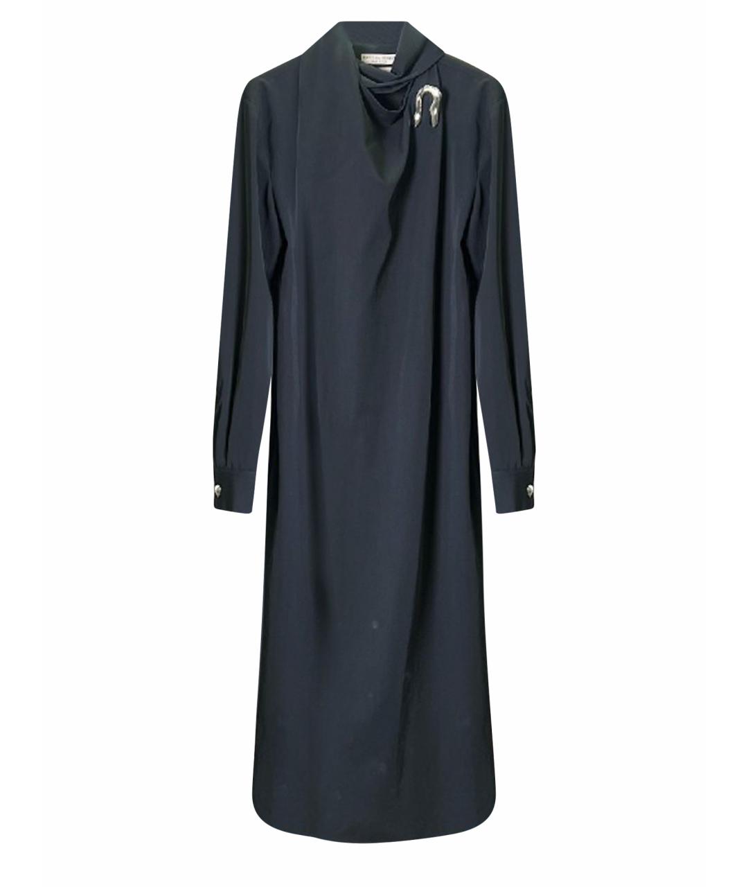 BOTTEGA VENETA Зеленые вискозное платье, фото 1