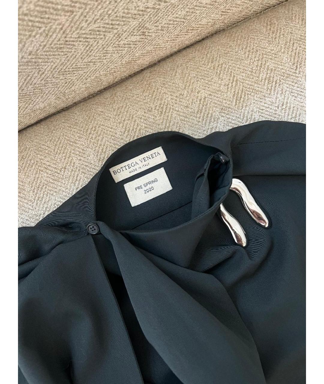 BOTTEGA VENETA Зеленые вискозное платье, фото 4