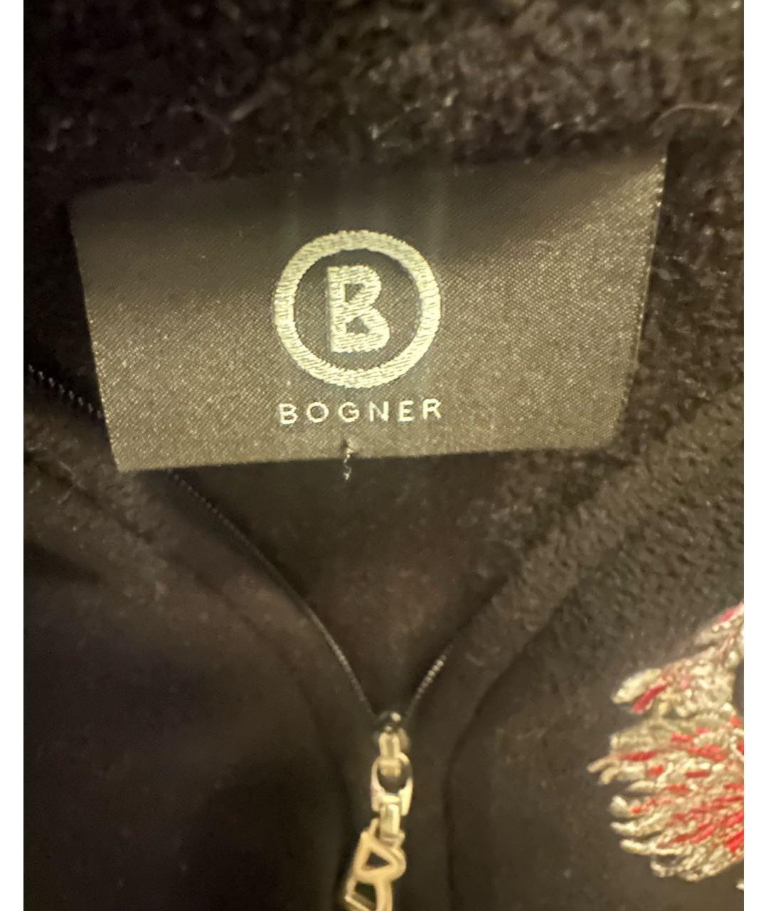 BOGNER Черный полиэстеровый джемпер / свитер, фото 4