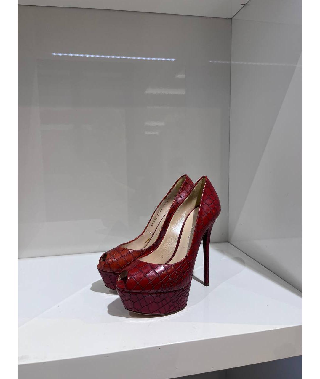 CASADEI Красные кожаные туфли, фото 2