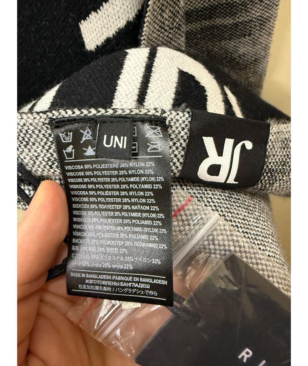 JOHN RICHMOND Черный шарф, фото 5