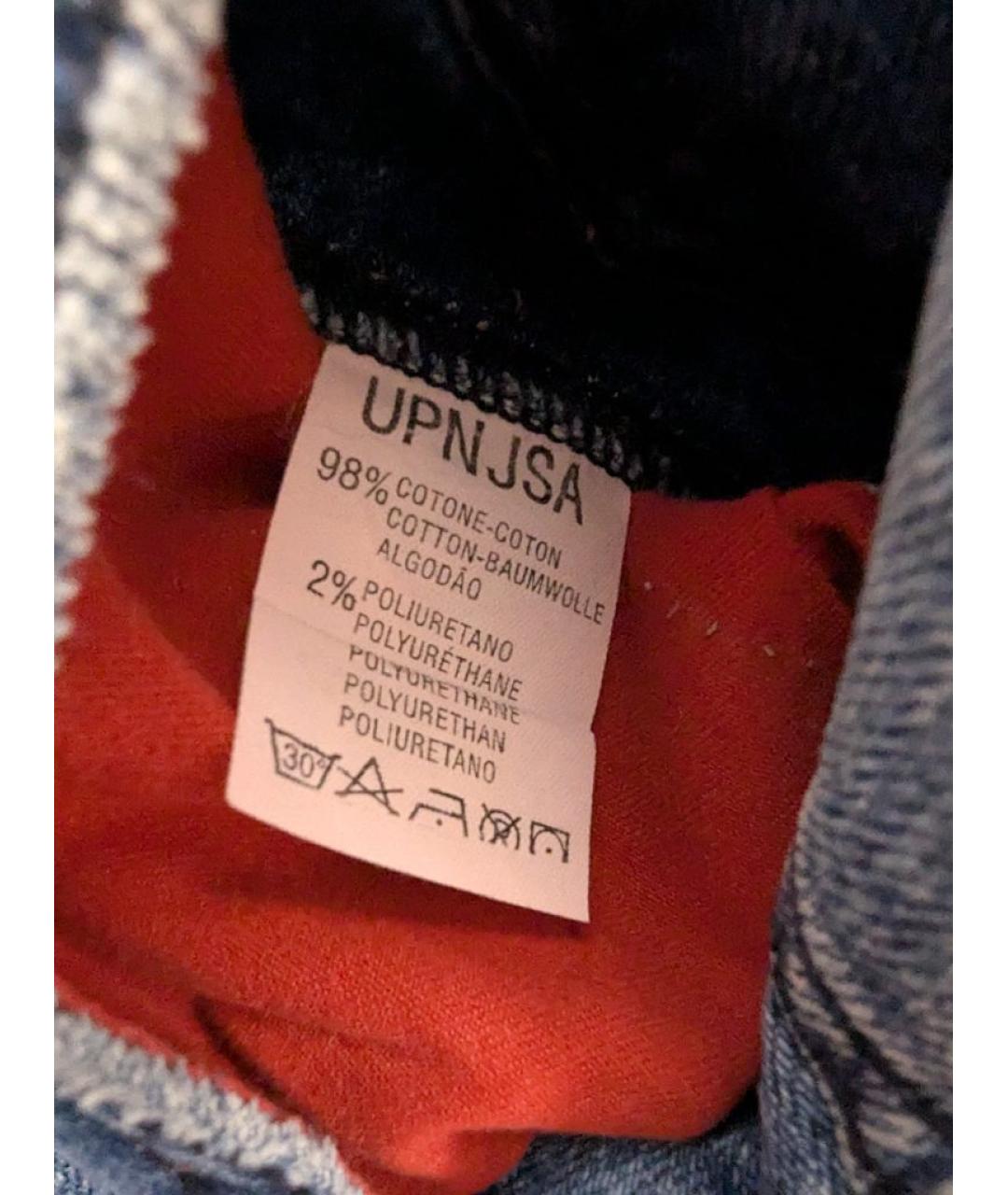 KITON Голубые хлопковые прямые джинсы, фото 7