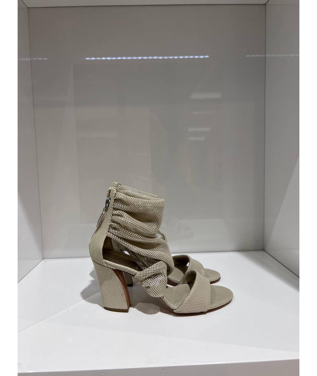CASADEI Бежевые босоножки, фото 3