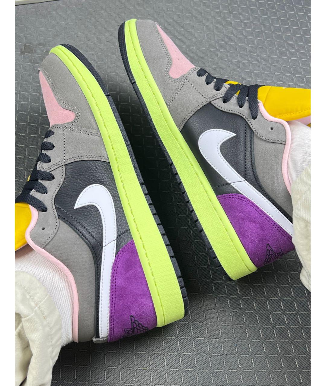 JORDAN Мульти замшевые низкие кроссовки / кеды, фото 8
