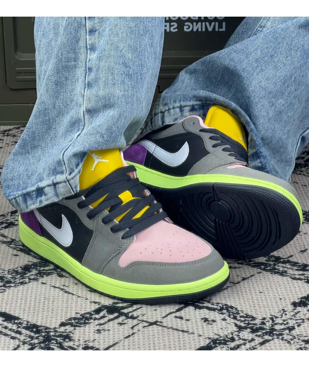 JORDAN Мульти замшевые низкие кроссовки / кеды, фото 5