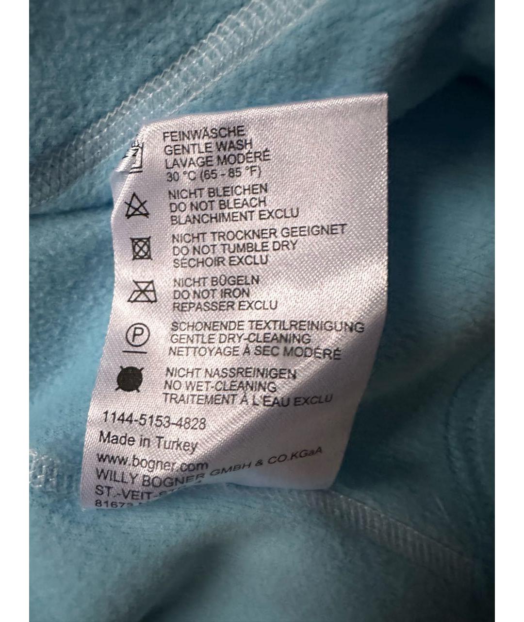 BOGNER Бирюзовый полиэстеровый джемпер / свитер, фото 6
