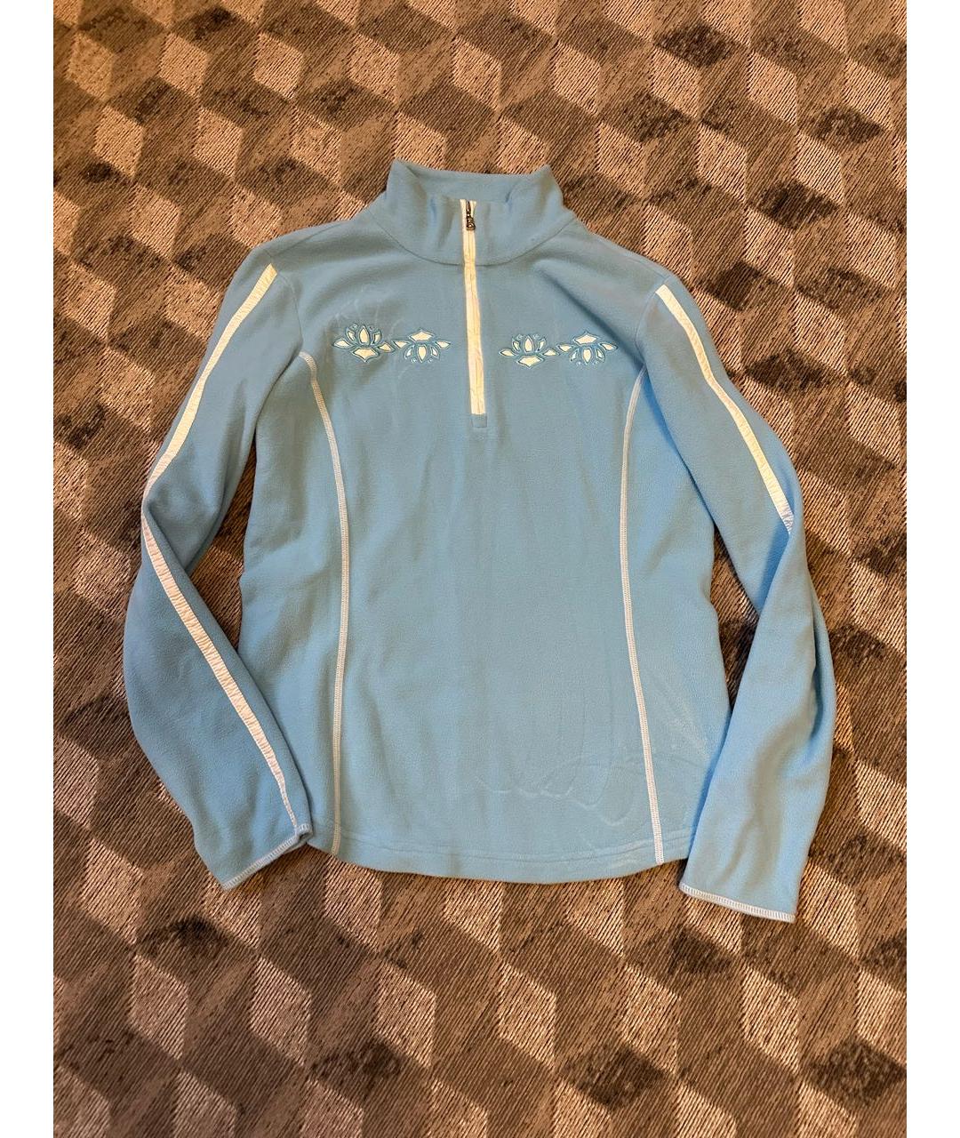 BOGNER Бирюзовый полиэстеровый джемпер / свитер, фото 9