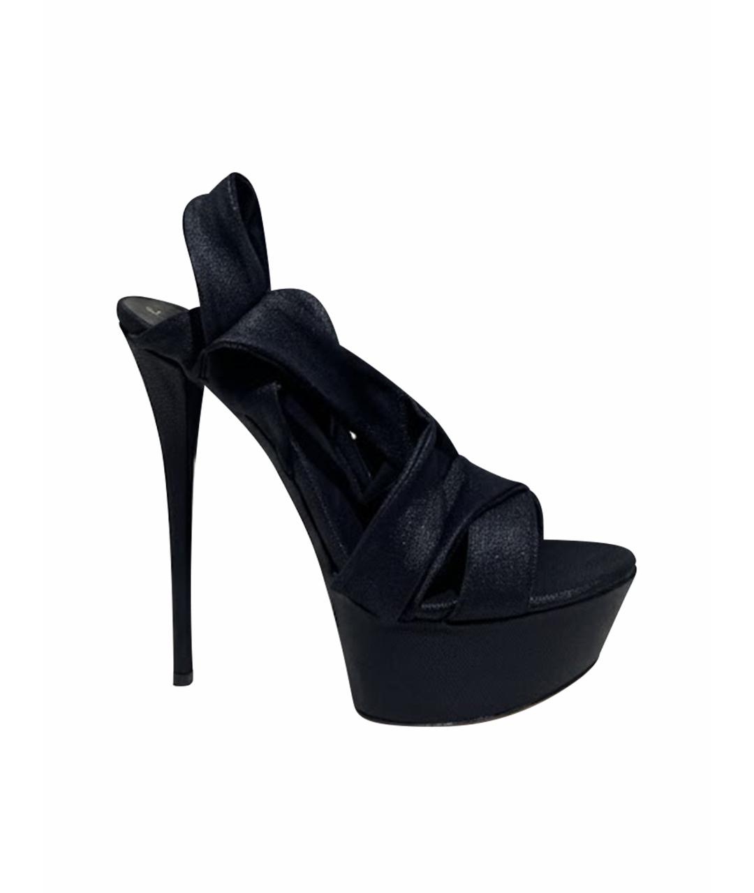 CASADEI Синие кожаные босоножки, фото 1