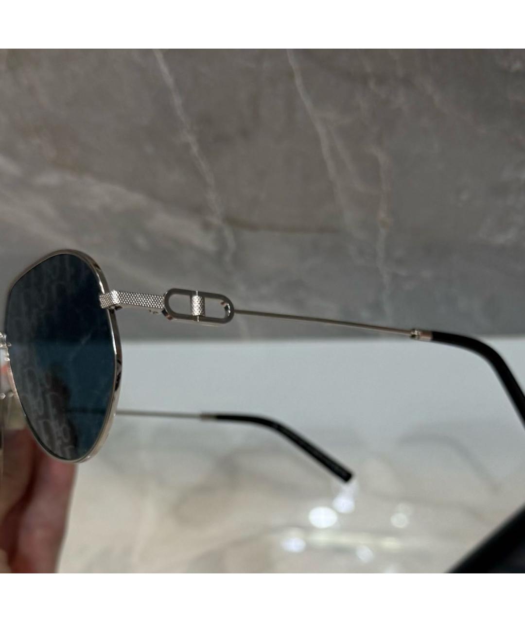 CHRISTIAN DIOR Синие металлические солнцезащитные очки, фото 5