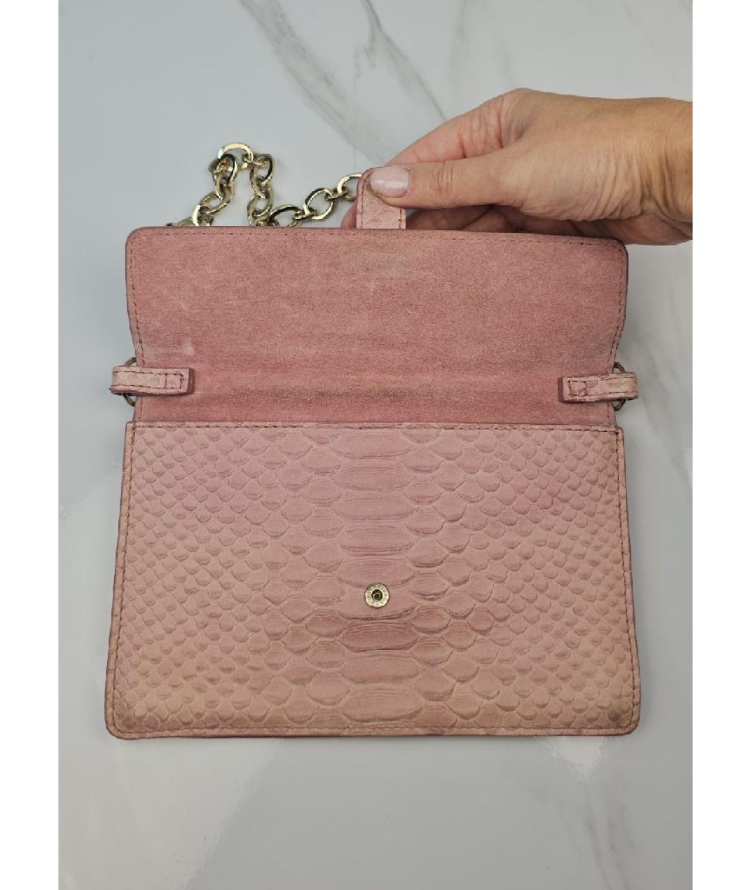 FURLA Розовая кожаная сумка через плечо, фото 2