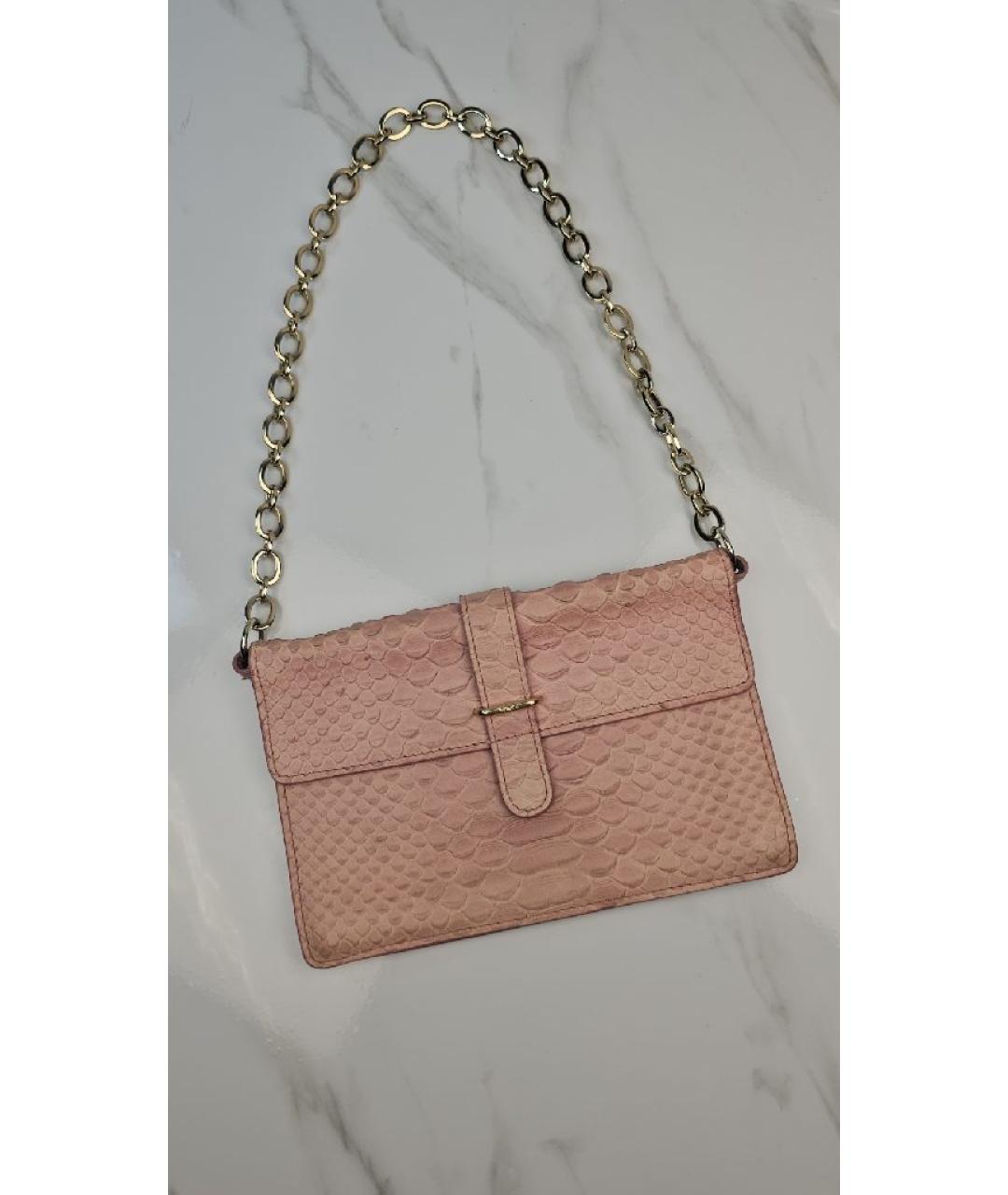 FURLA Розовая кожаная сумка через плечо, фото 9