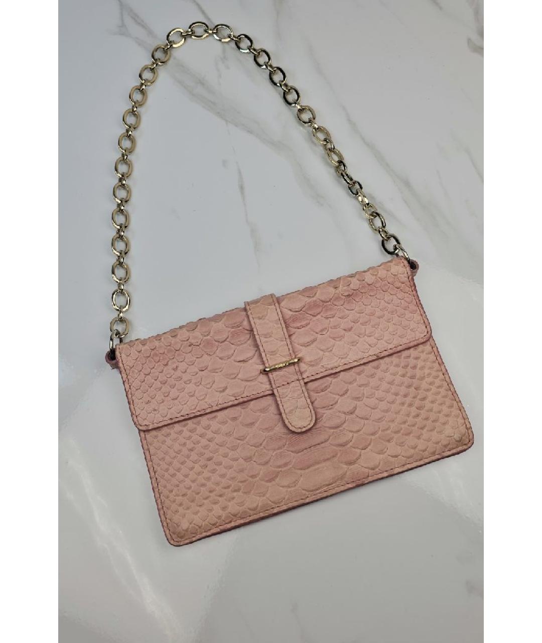 FURLA Розовая кожаная сумка через плечо, фото 10