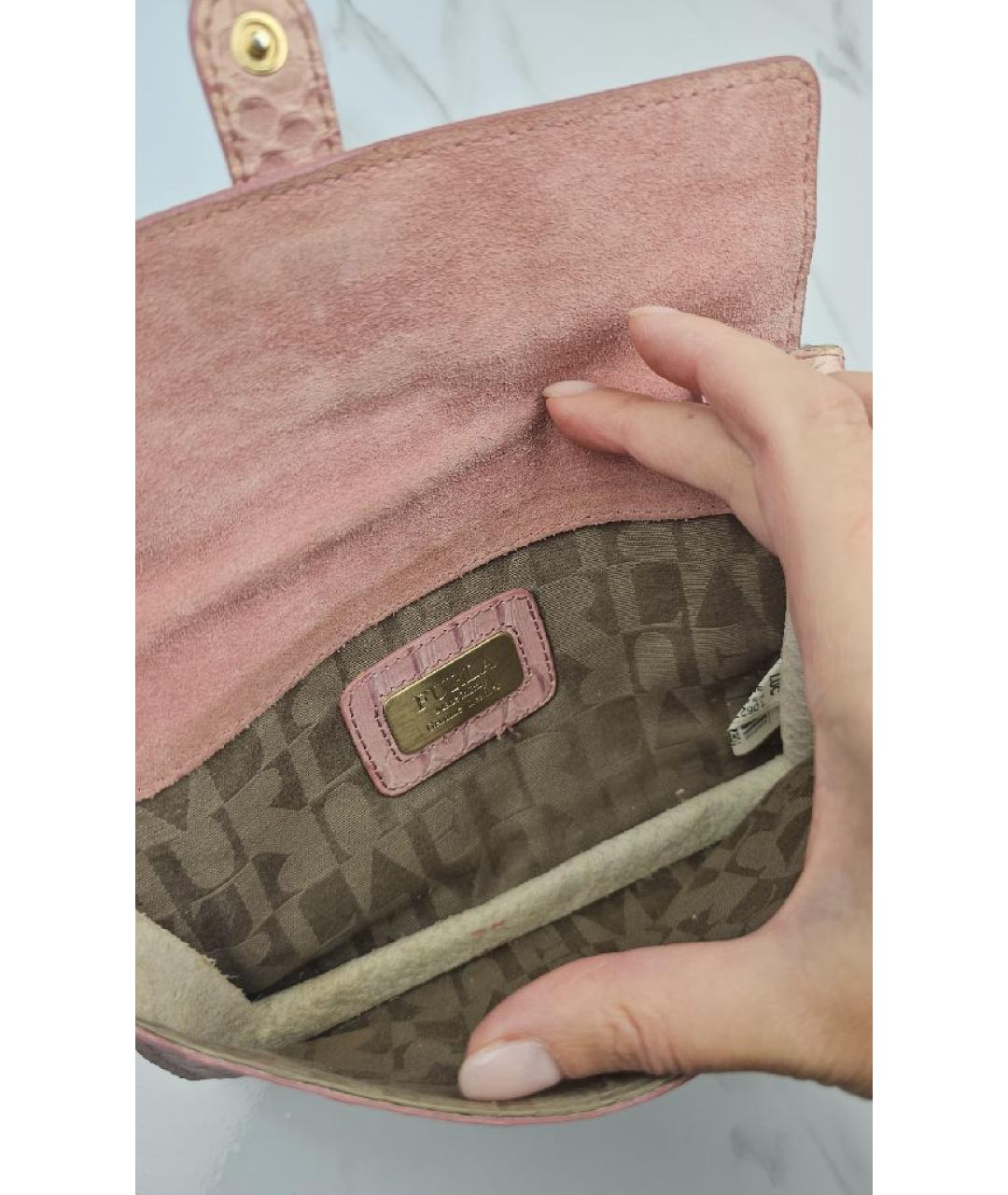 FURLA Розовая кожаная сумка через плечо, фото 4
