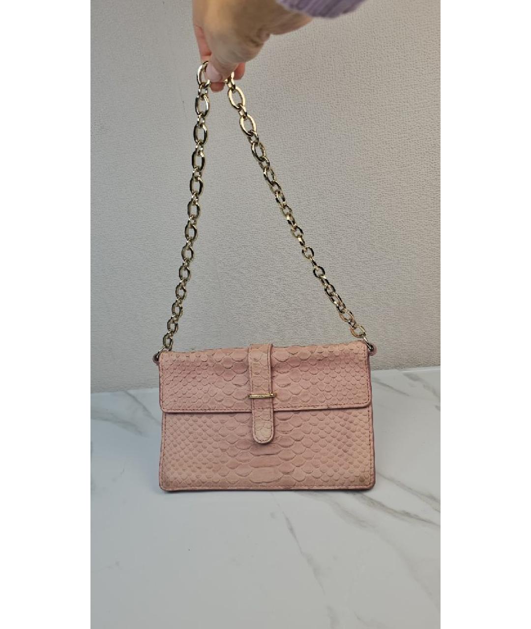 FURLA Розовая кожаная сумка через плечо, фото 6