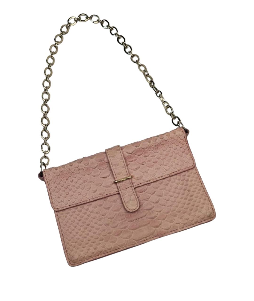 FURLA Розовая кожаная сумка через плечо, фото 1