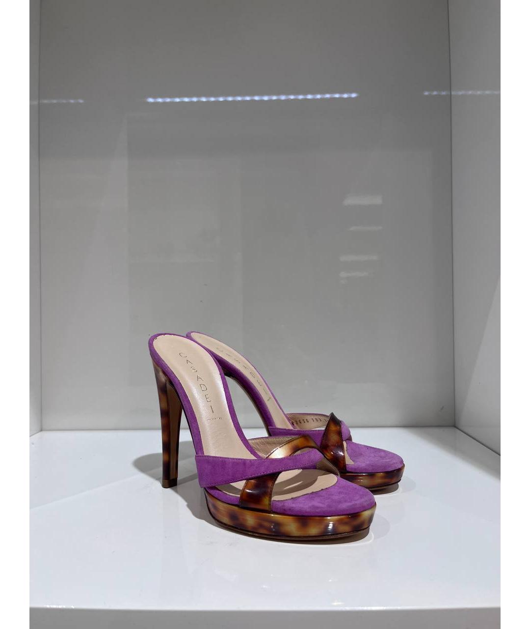 CASADEI Розовые кожаные босоножки, фото 2