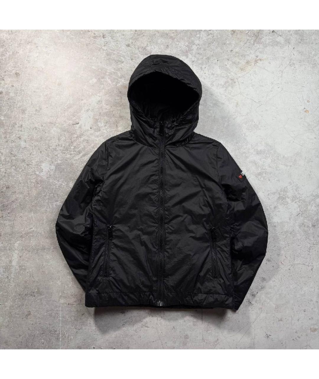 LOVE MOSCHINO Черная полиамидовая куртка, фото 7