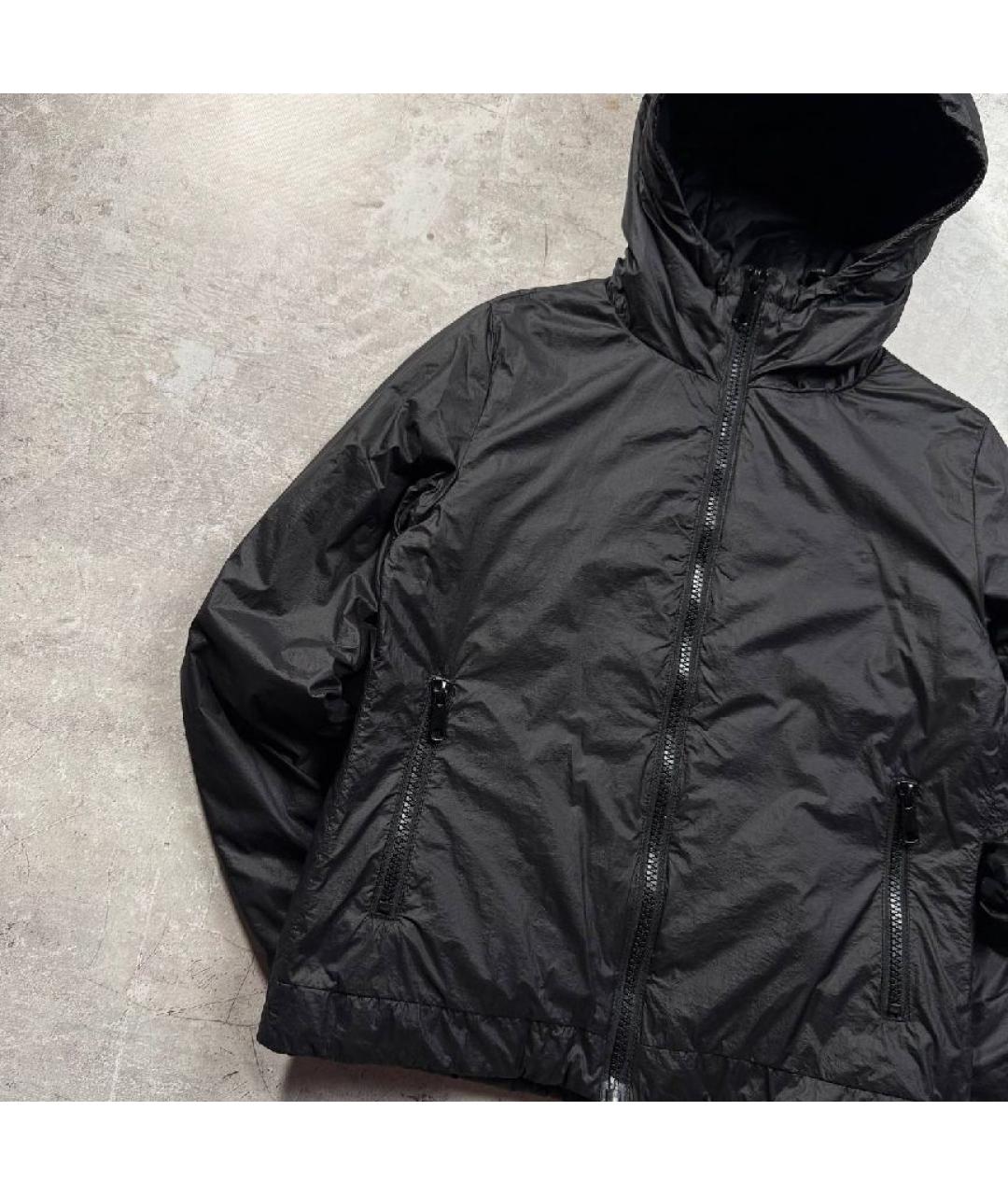 LOVE MOSCHINO Черная полиамидовая куртка, фото 2