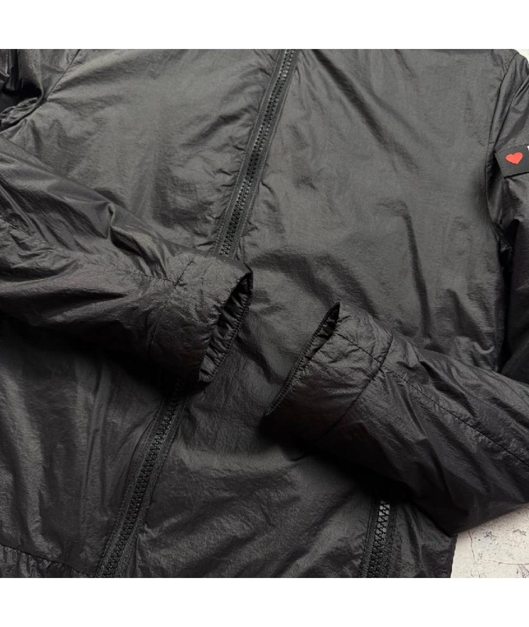 LOVE MOSCHINO Черная полиамидовая куртка, фото 5