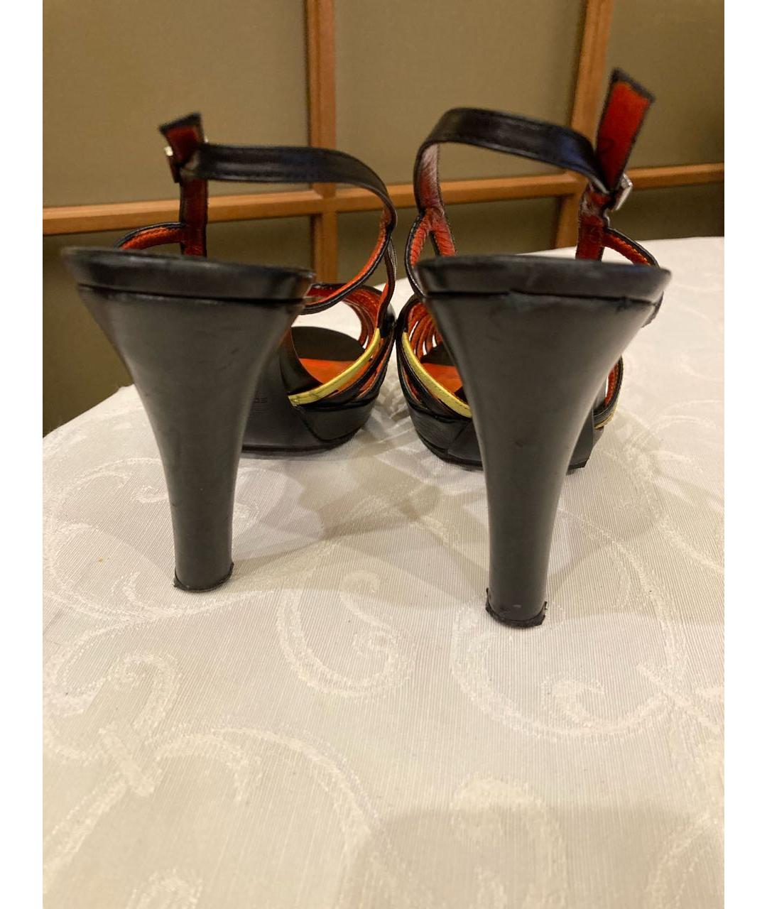 SONIA RYKIEL Мульти кожаные босоножки, фото 4