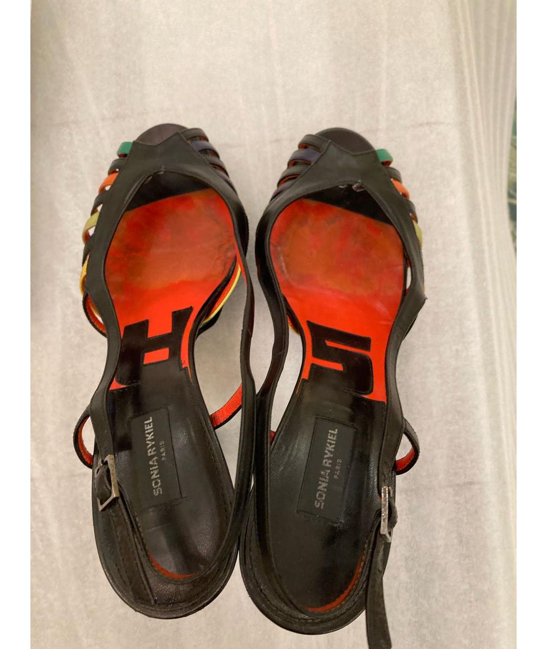 SONIA RYKIEL Мульти кожаные босоножки, фото 3