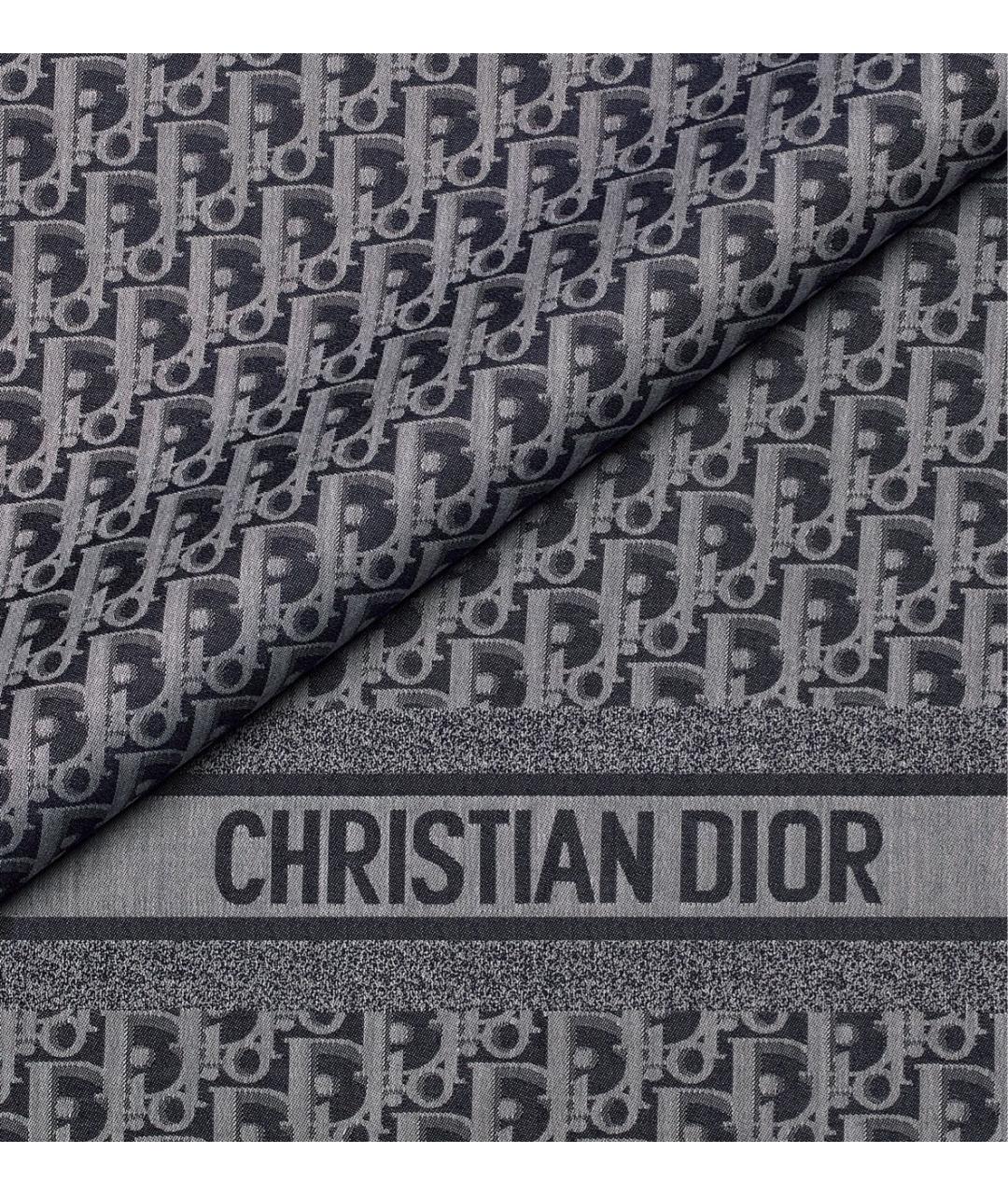 CHRISTIAN DIOR Темно-синий шарф, фото 2