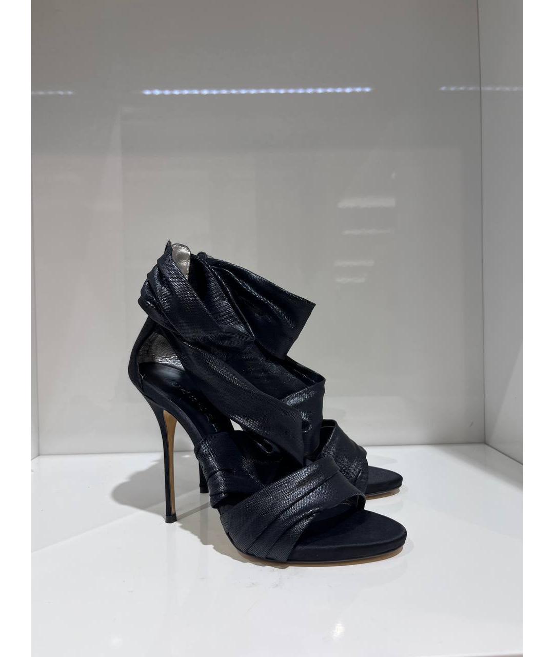 CASADEI Черные босоножки, фото 4