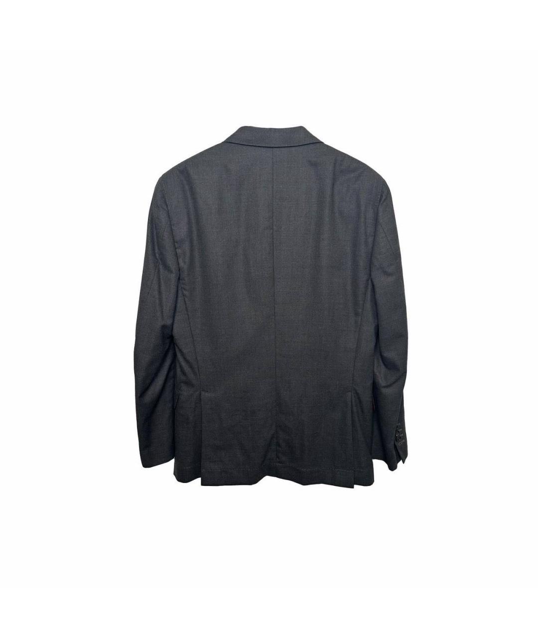 BRUNELLO CUCINELLI Серый шерстяной пиджак, фото 3