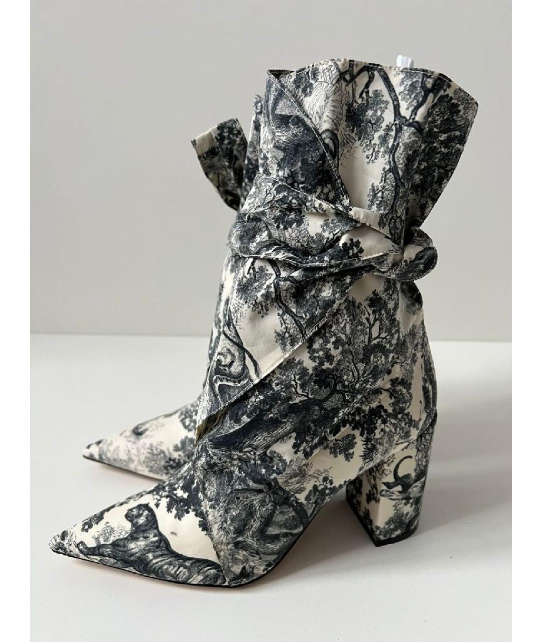CHRISTIAN DIOR Мульти текстильные сапоги, фото 6
