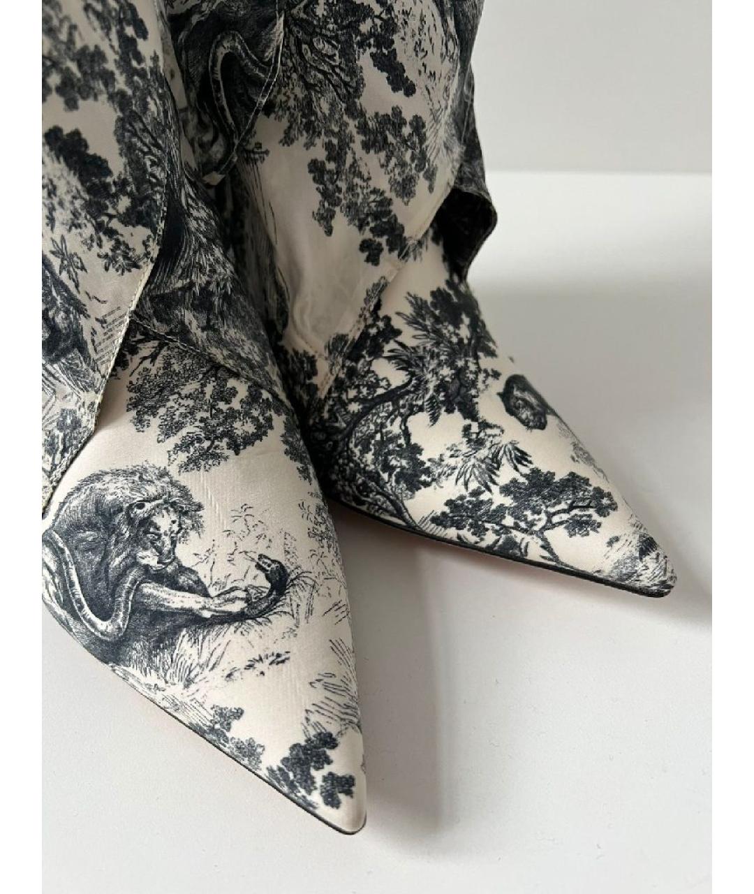 CHRISTIAN DIOR Мульти текстильные сапоги, фото 3