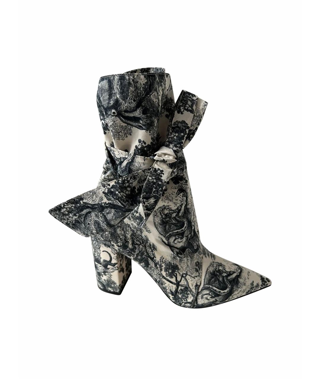 CHRISTIAN DIOR Мульти текстильные сапоги, фото 1