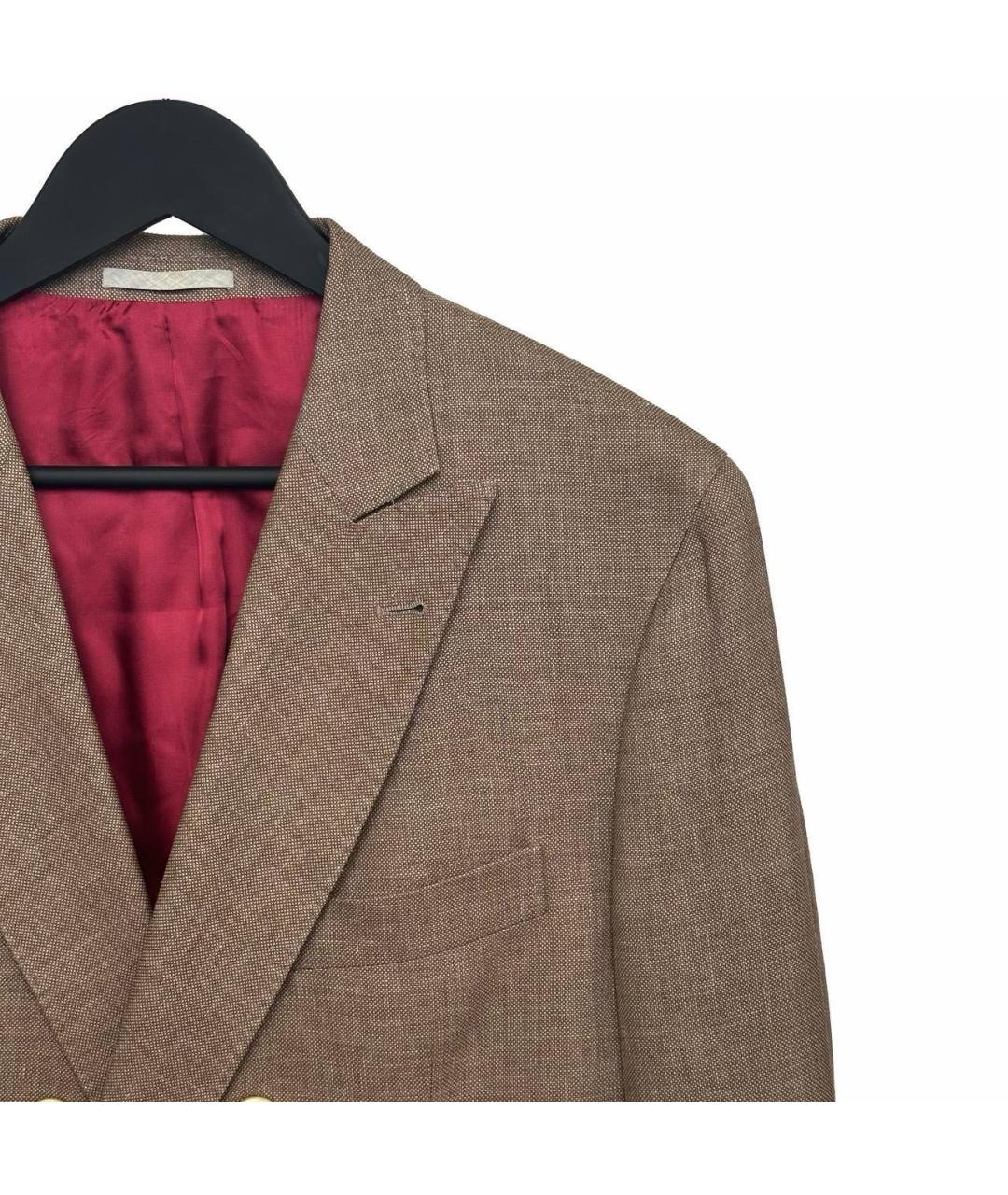 BRUNELLO CUCINELLI Коричневый шерстяной пиджак, фото 2
