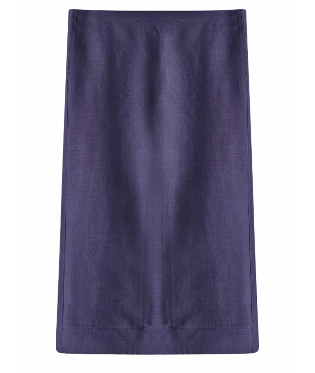 VALENTINO Черная вискозная юбка миди, фото 1