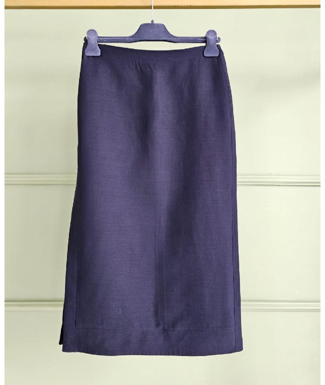 VALENTINO Черная вискозная юбка миди, фото 9