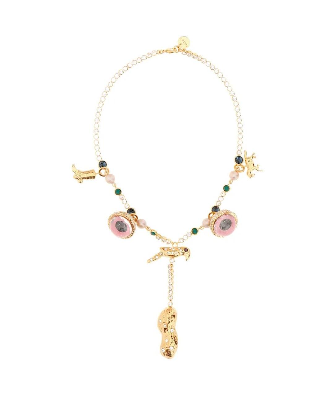 MARNI Золотое латунное колье, фото 6