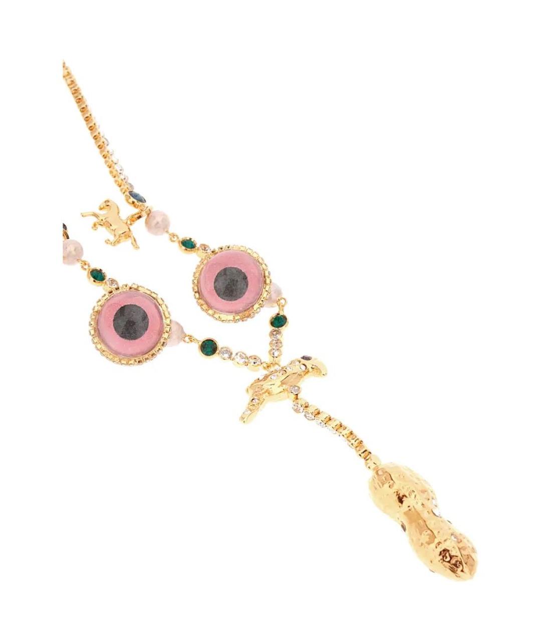 MARNI Золотое латунное колье, фото 3