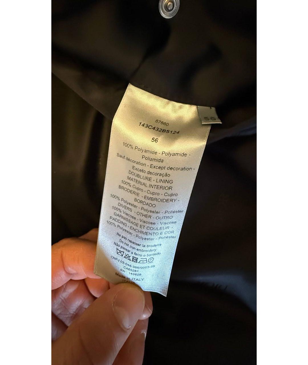 CHRISTIAN DIOR Черный полиамидовый пуховик, фото 5