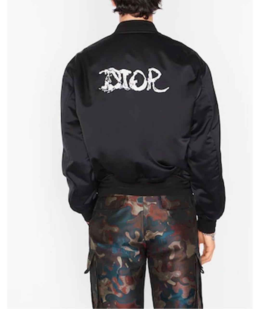 CHRISTIAN DIOR Черный полиамидовый пуховик, фото 8