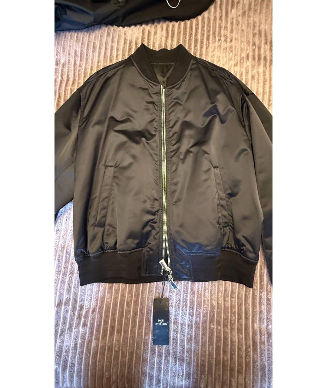 CHRISTIAN DIOR Черный полиамидовый пуховик, фото 6