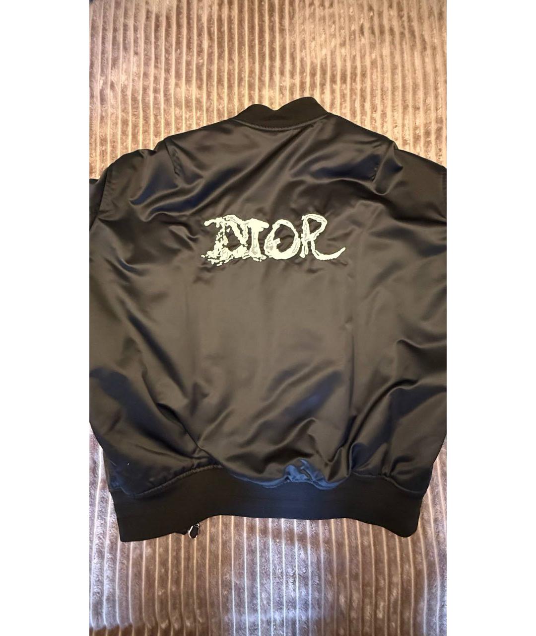 CHRISTIAN DIOR Черный полиамидовый пуховик, фото 2