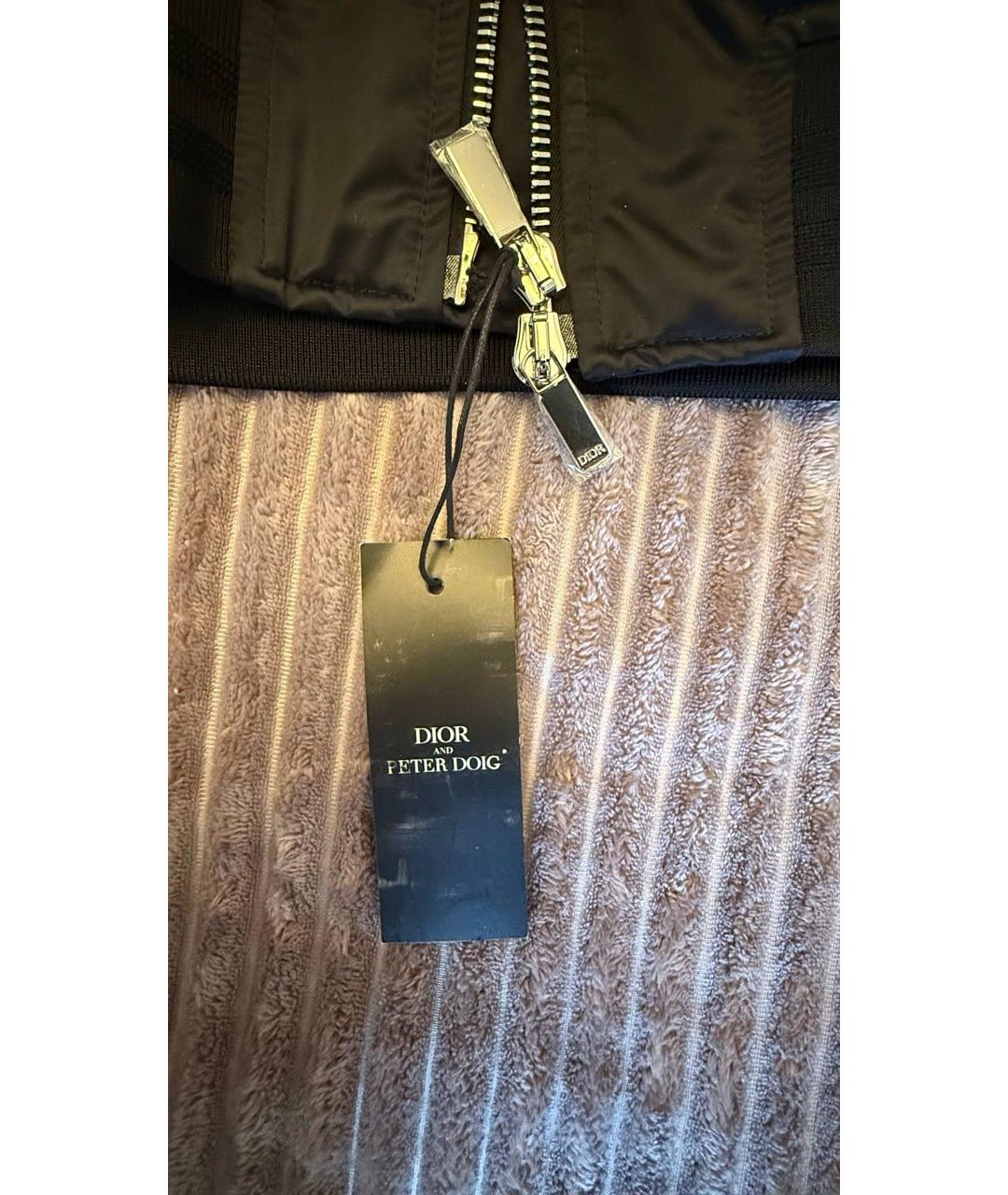 CHRISTIAN DIOR Черный полиамидовый пуховик, фото 4