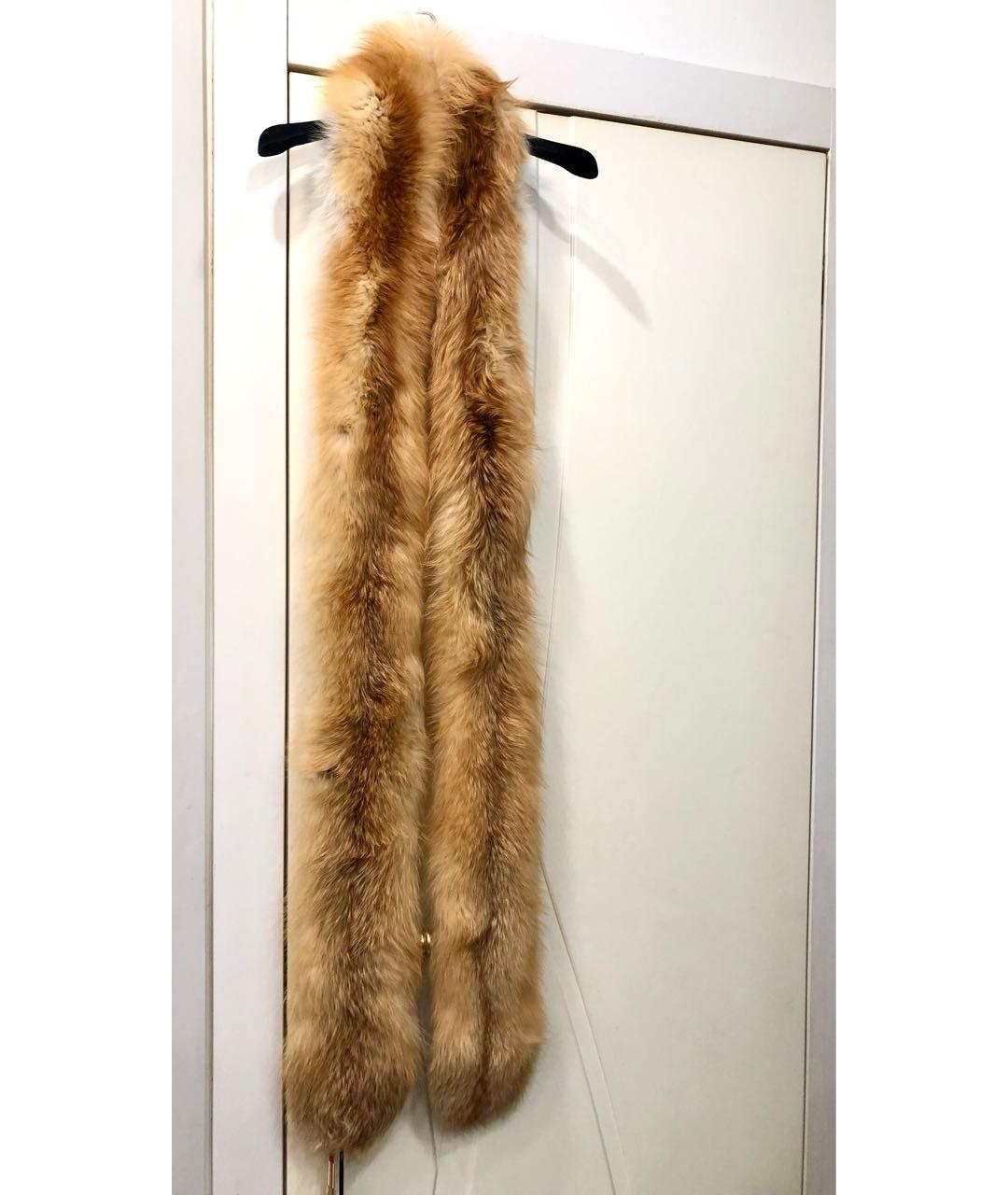 MIU MIU Бежевый шарф, фото 5