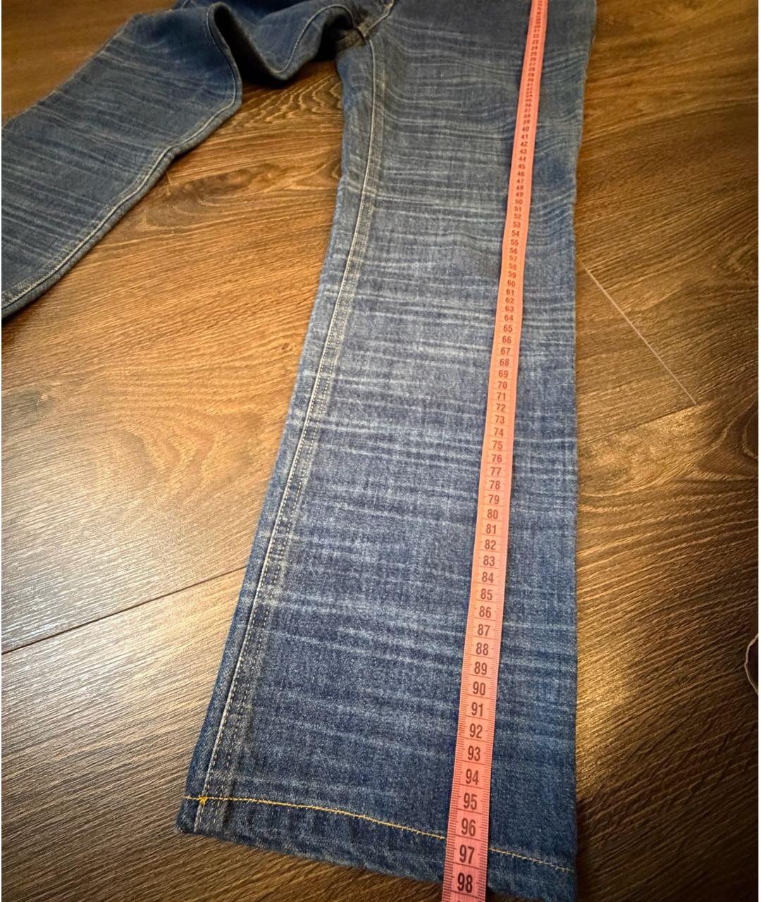 CHANEL Темно-синие хлопковые прямые джинсы, фото 7