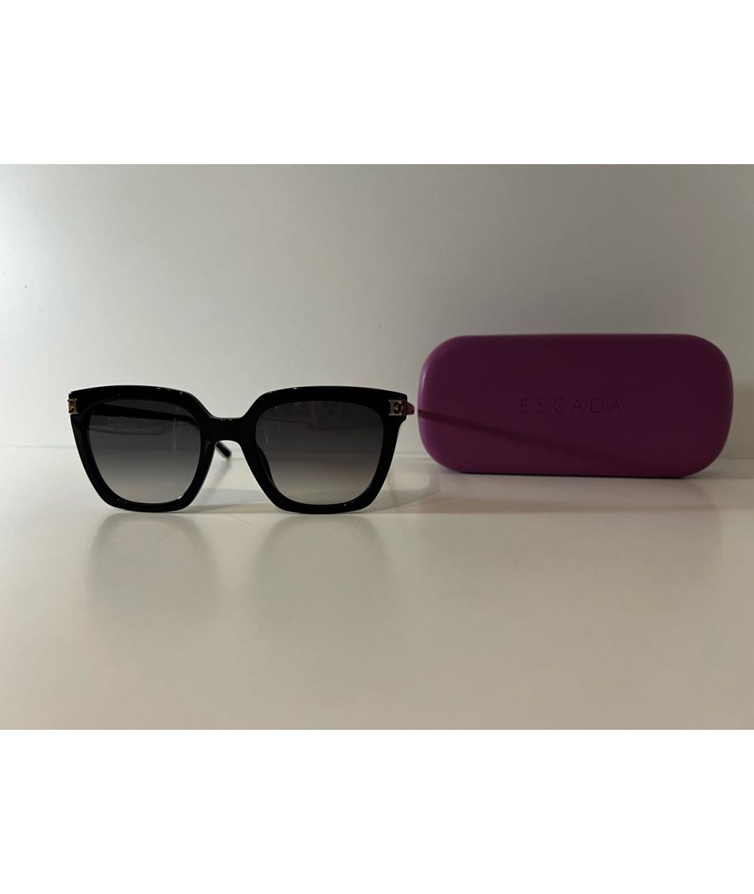 ESCADA Черные пластиковые солнцезащитные очки, фото 3