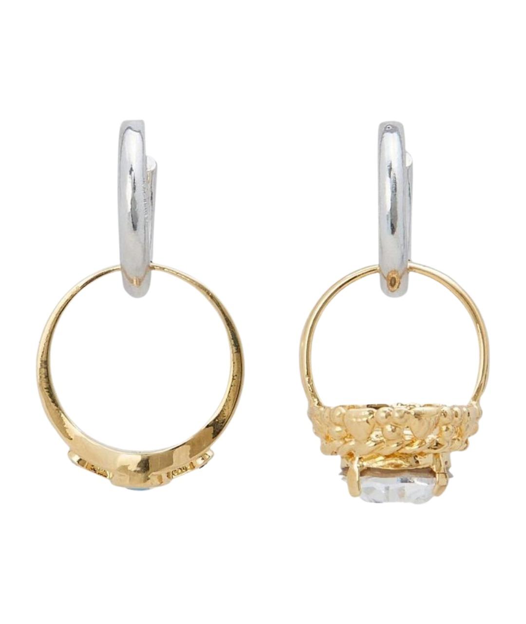 MARNI Золотые латунные серьги, фото 1