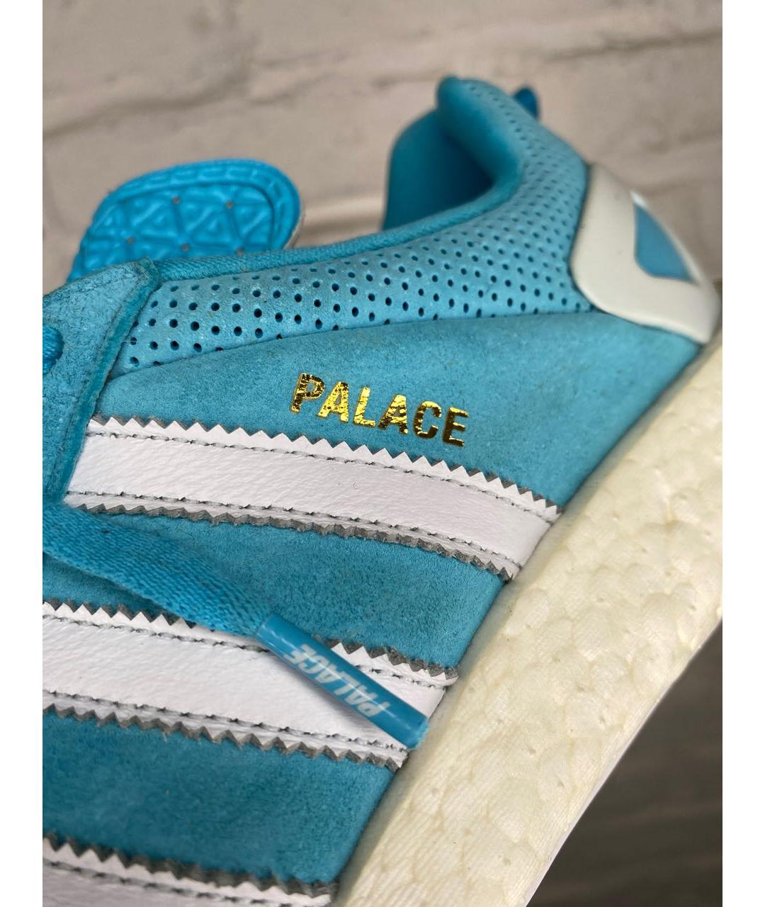 PALACE Голубые замшевые кроссовки, фото 4