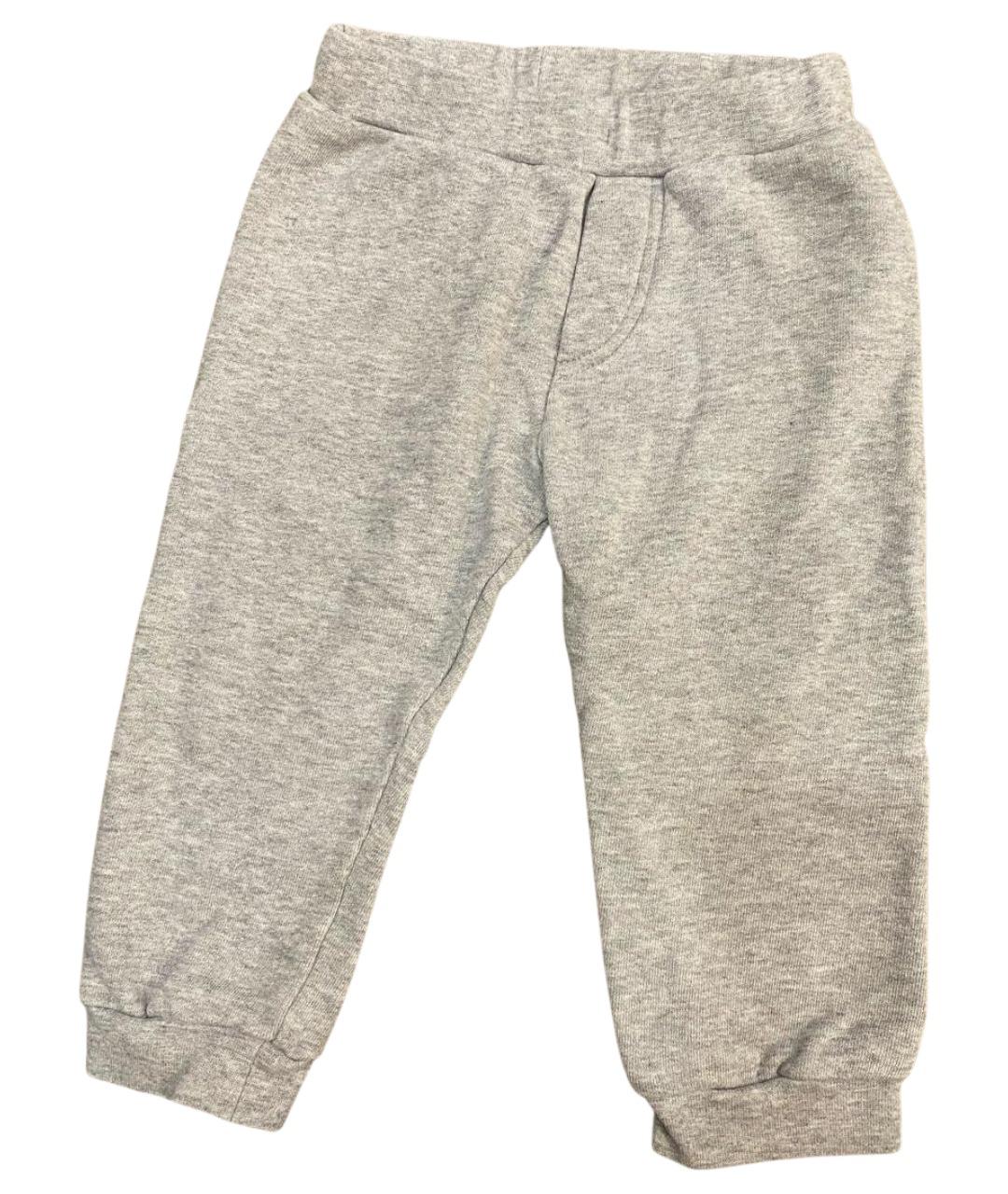 FENDI Серые хлопковые брюки и шорты, фото 1