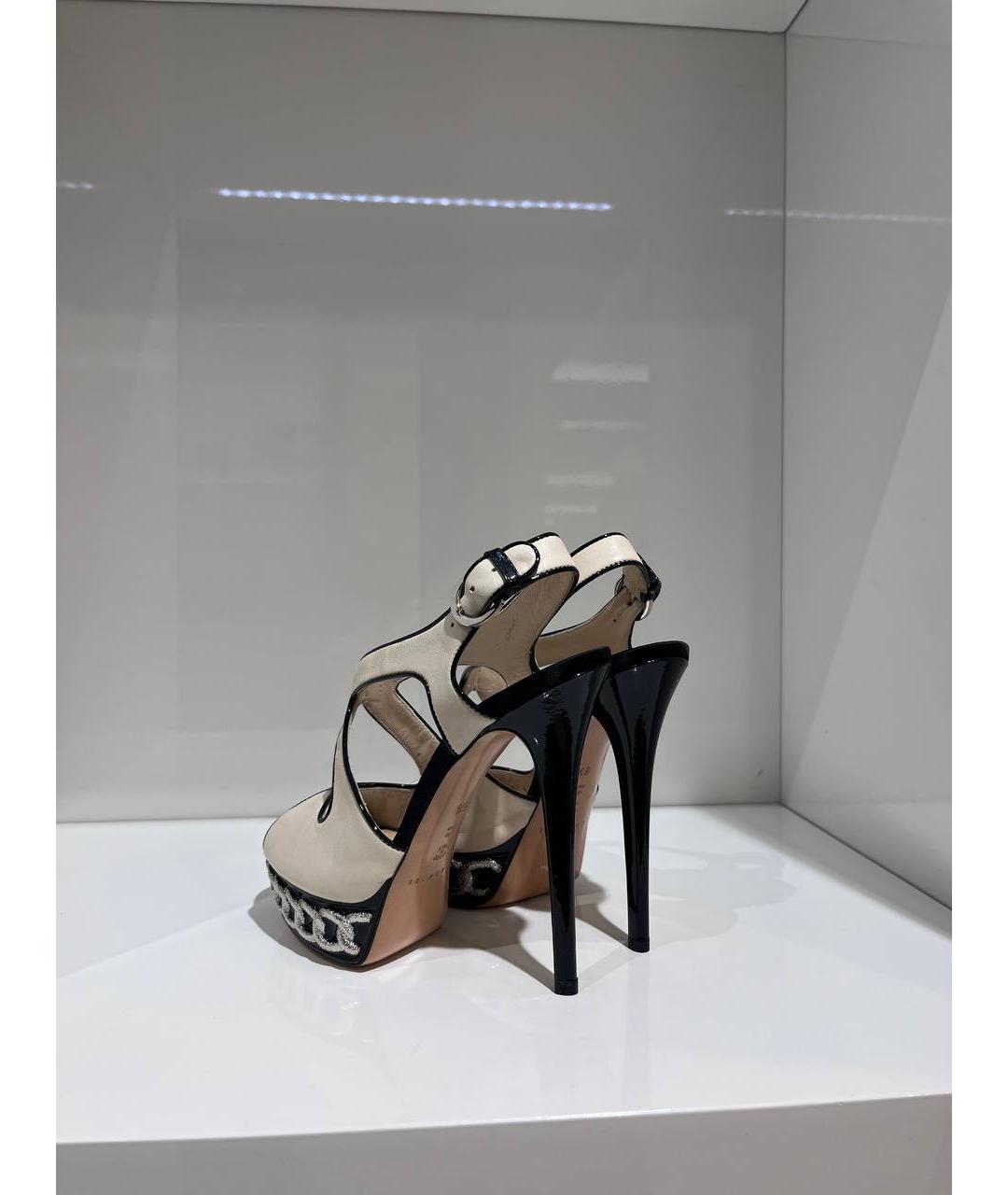 CASADEI Мульти кожаные босоножки, фото 3