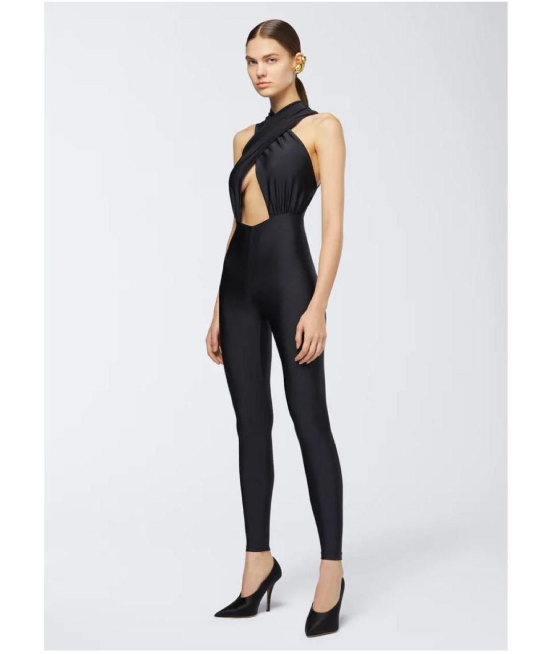 THE ANDAMANE Черный хлопковый комбинезон, фото 4