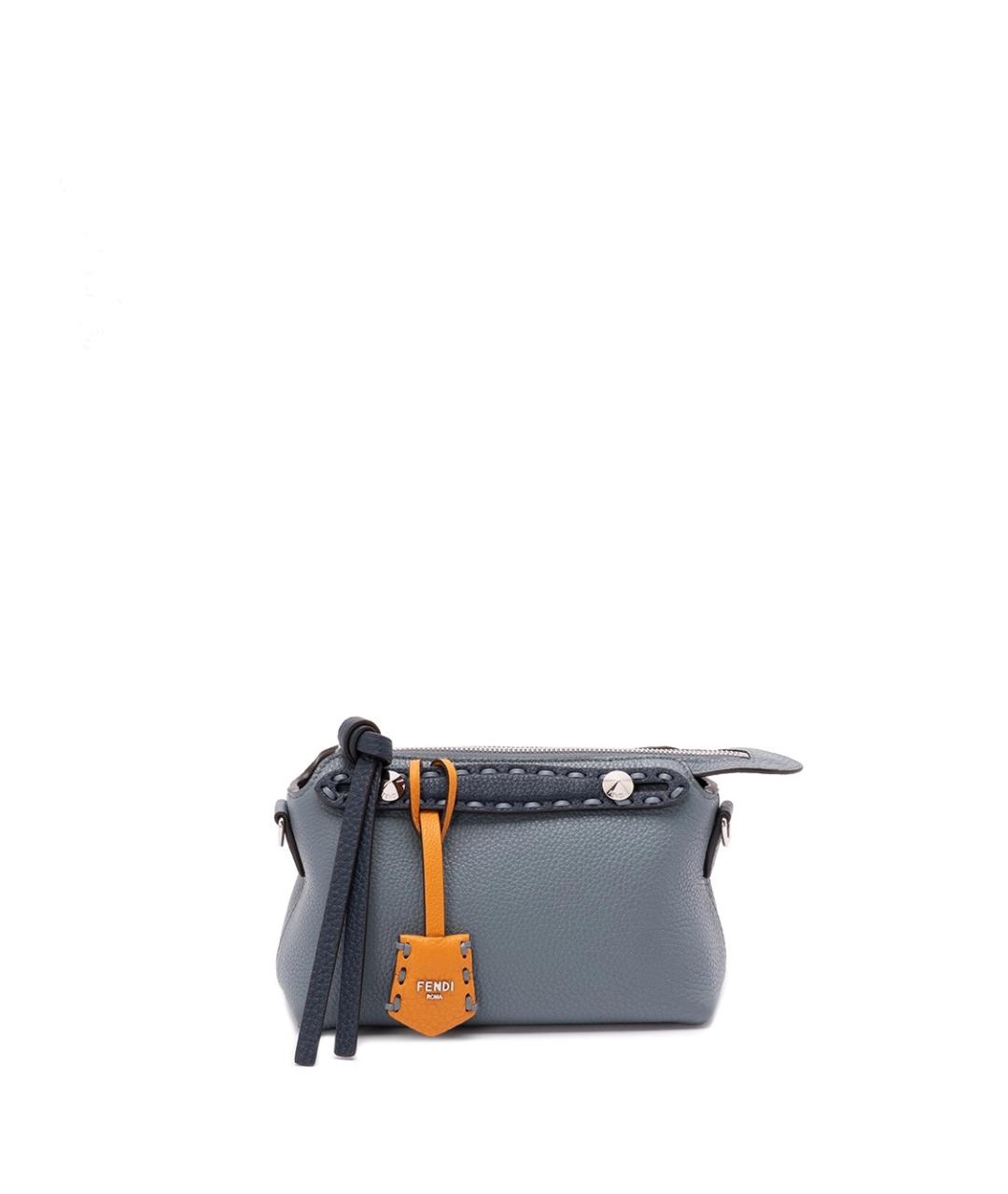 FENDI Голубая кожаная сумка через плечо, фото 1